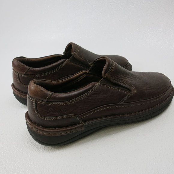 Clarks Oil Tanned Leather Casual Dress Loafers Moccasins Footwear Men's sz 10 - Picture 4 of 7